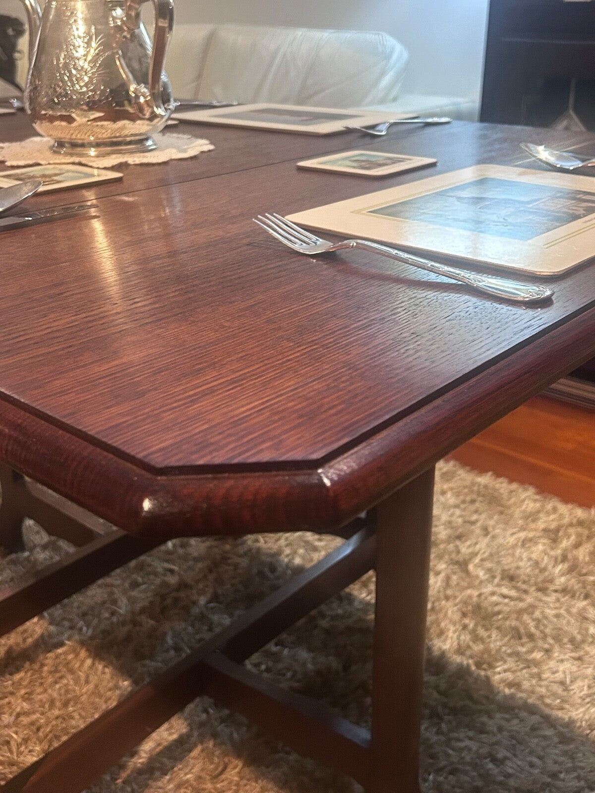 Antique Drop-Leaf Dining Table | Early 20th Century | Restored | – 90cm x 140cm