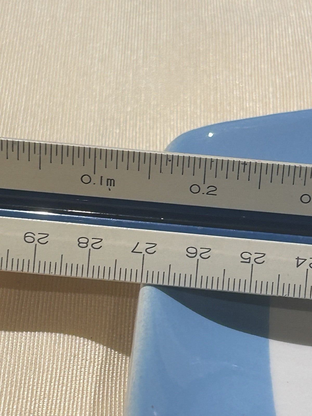 Vintage Superior Ironstone Oblong Serving Dish Blue Floral Japan c1950s