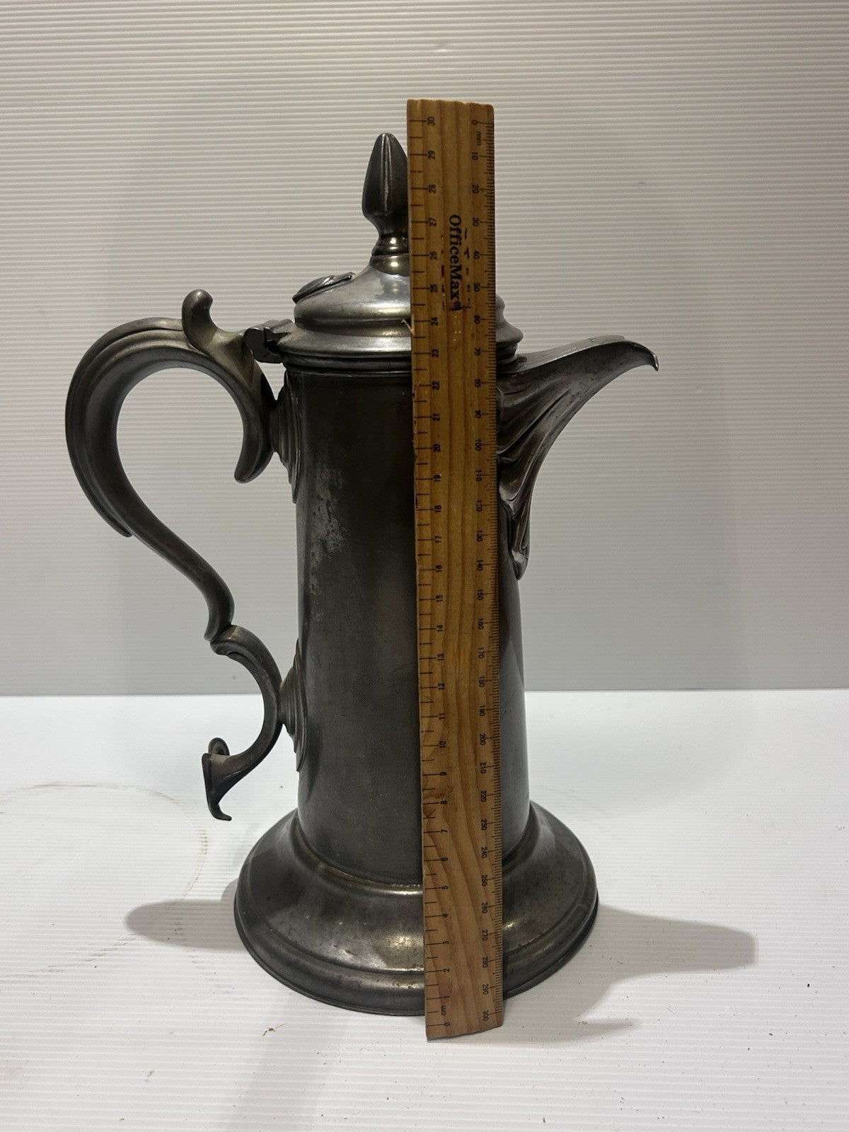 James Dixon Pewter Coffee Pot Antique Victorian Sheffield 924 Ornate Jug