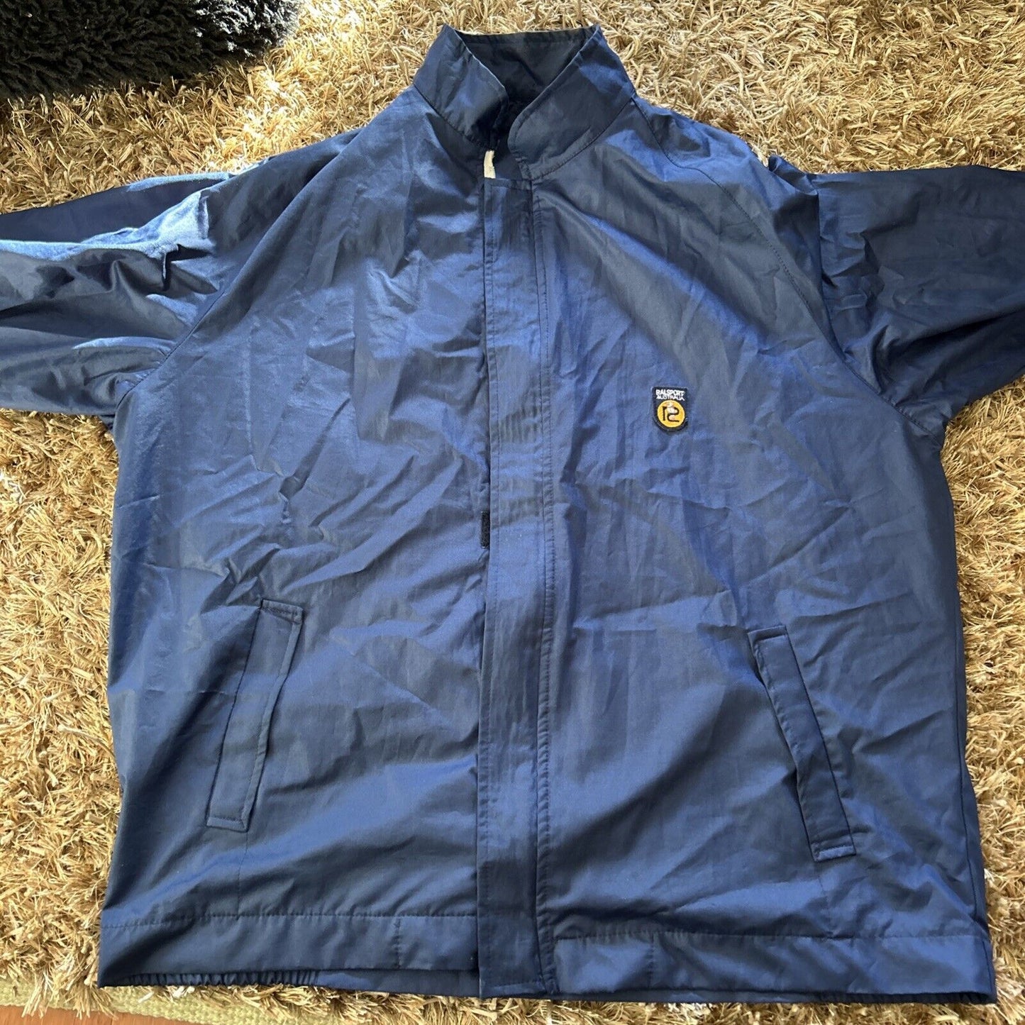 Ralsport Mens Vintage Zip Polyester Rain Proof Jacket Large