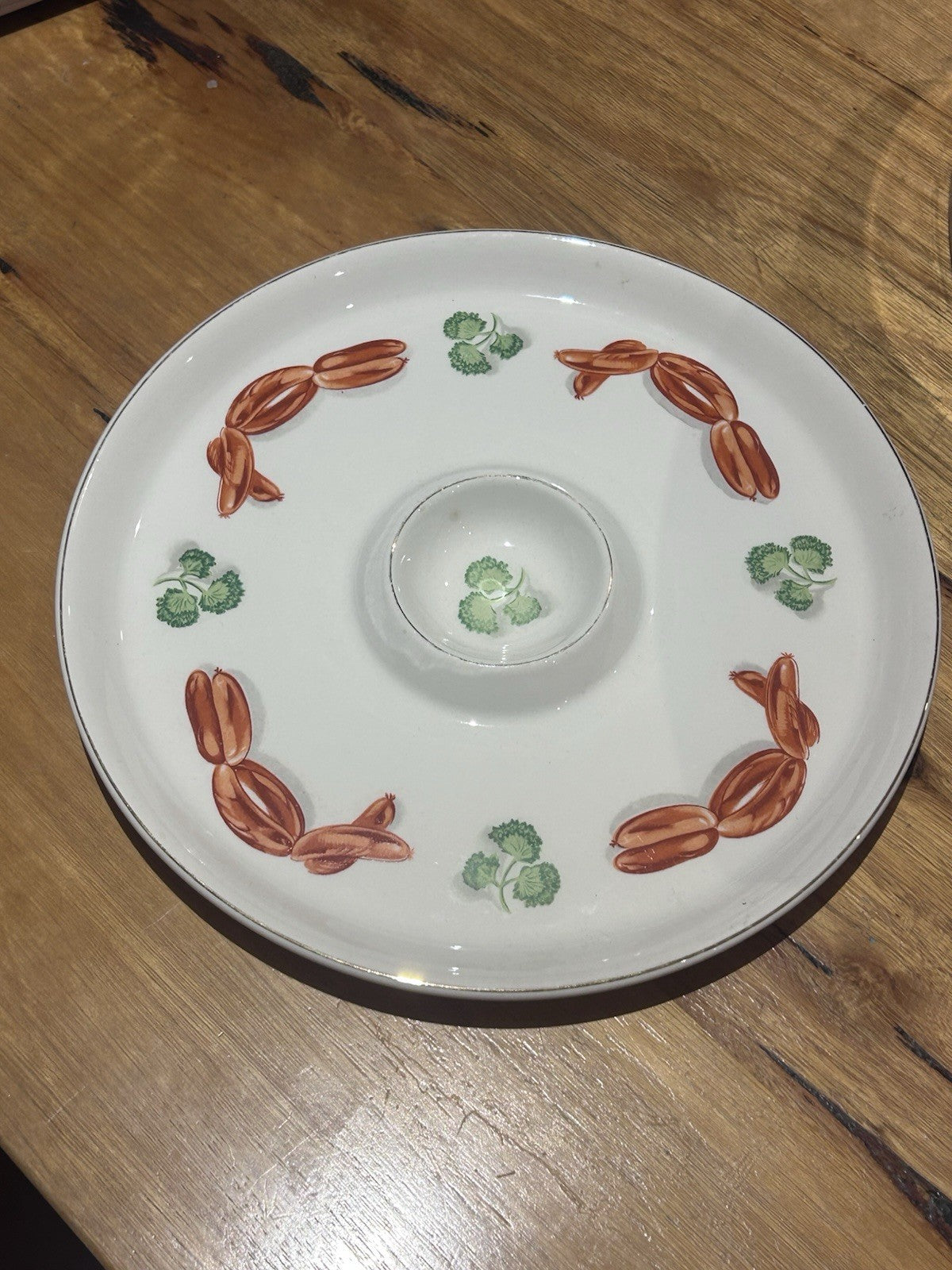 World’s Finest Ironstone Lid Sausages Parsley Japan Ideal Ovenproof Retro