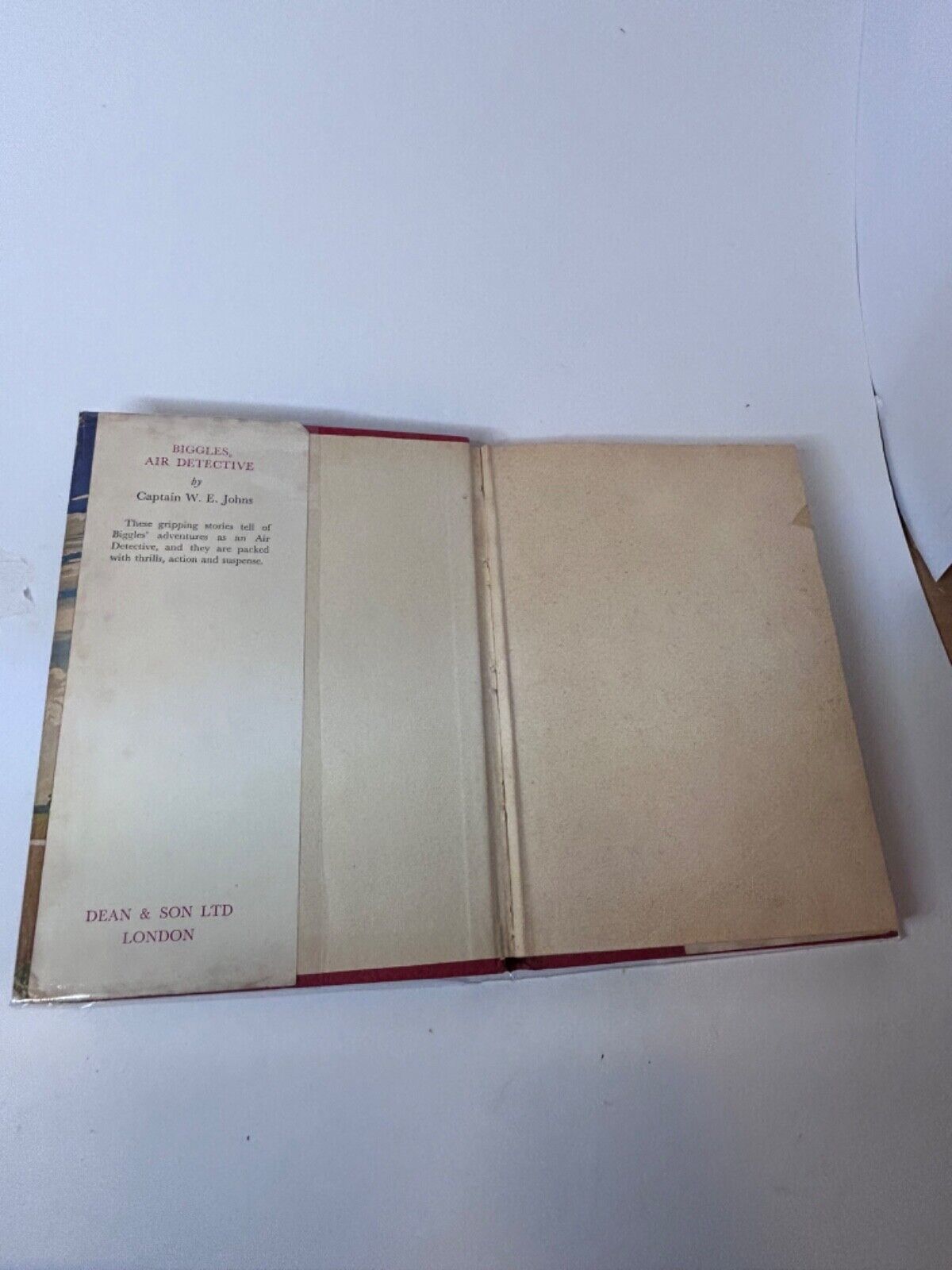 Biggles Of The Special Air Police Captain W E Johns 1960s Dust Jacket Hardcover