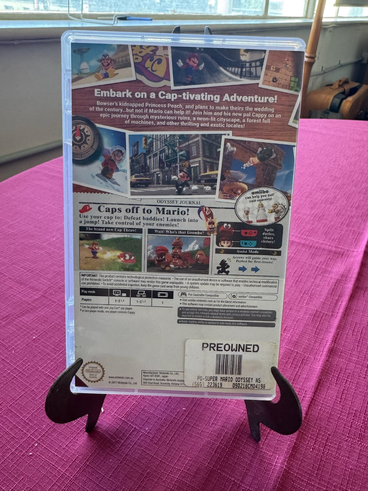 Super Mario Odyssey Nintendo Switch – Complete w Case & Game Card | 2017