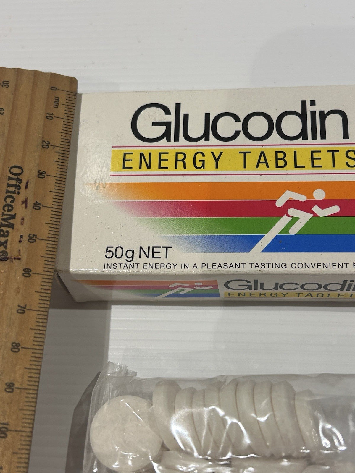 Vintage Glucodin Energy Tablets Box 50g Boots Healthcare 2000 Aussie Pack