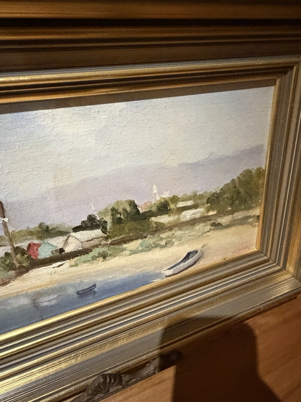 Original Oil Painting Coastal Beach Landscape Signed Framed Australian Artwork