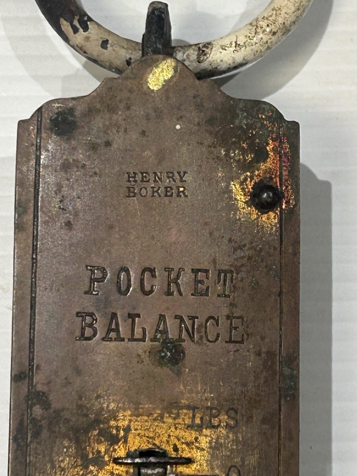 Vintage Henry Boker Pocket Balance Spring Scale 50lb Made in Germany
