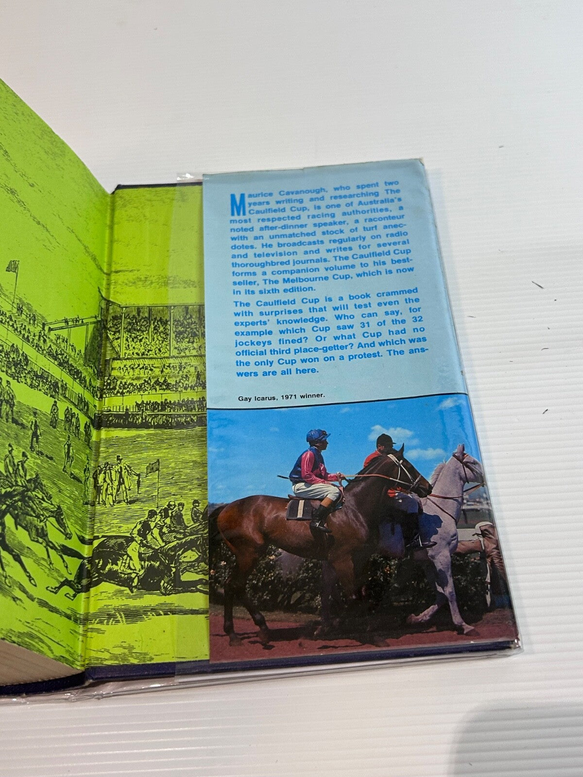 The Caulfield Cup Maurice Cavanough 1st Ed 1976 HC DJ Horse Racing History