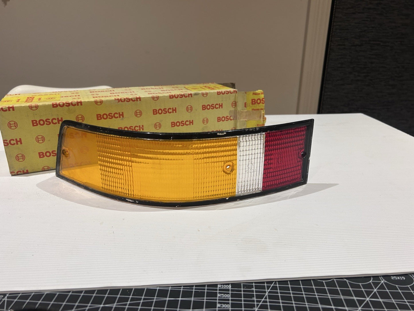 Pair Bosch Porsche 911 Rear Tail Light Lenses 1964–73 | OEM | 911.631.924.03