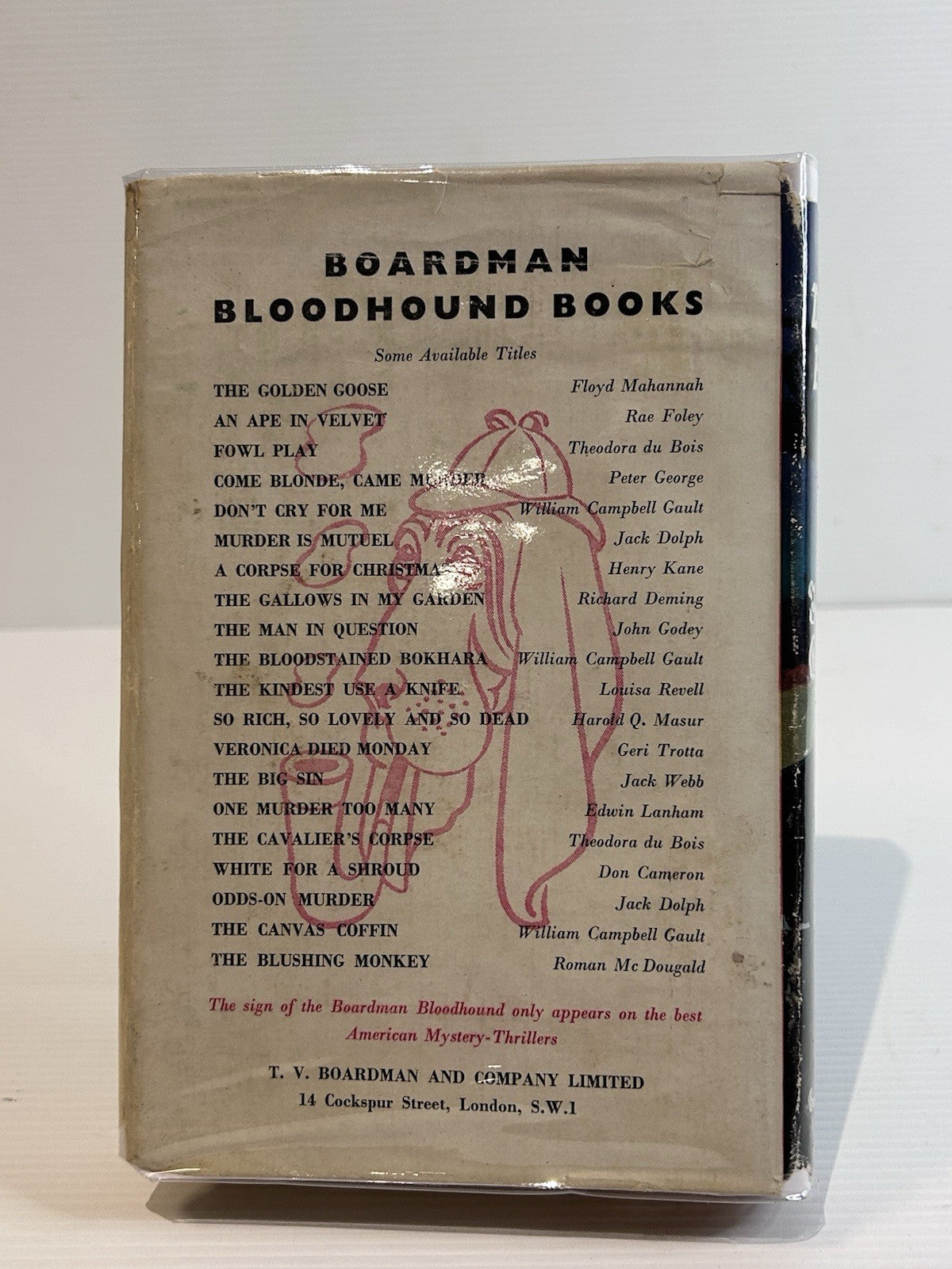The Deep End Fredric Brown 1st UK Ed 1953 Boardman Bloodhound No 62 HC DJ RARE