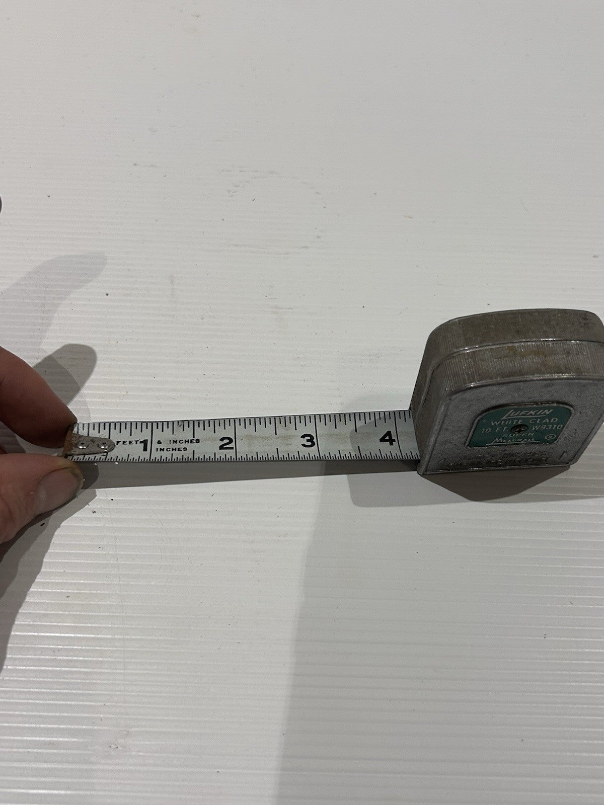 Vintage Lufkin 10ft Tape Measure W9310 White Clad Super Mezurall Canada