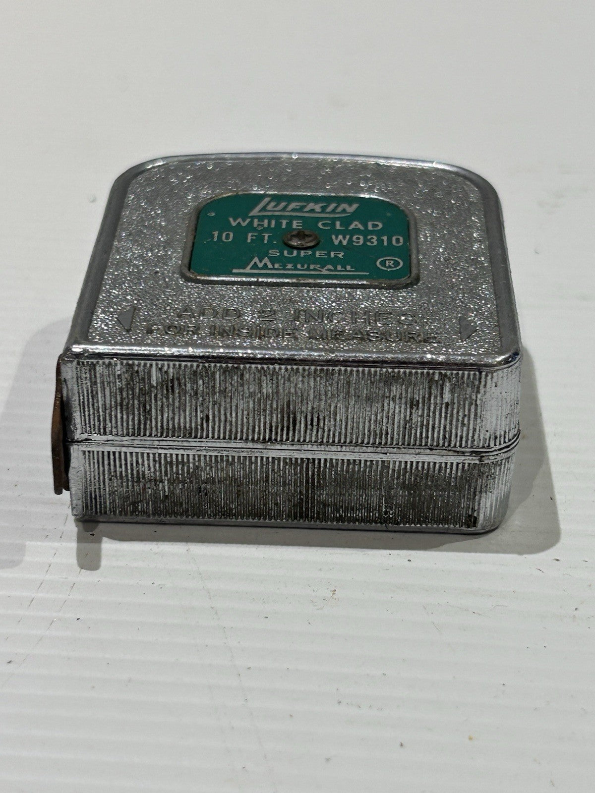 Vintage Lufkin 10ft Tape Measure W9310 White Clad Super Mezurall Canada