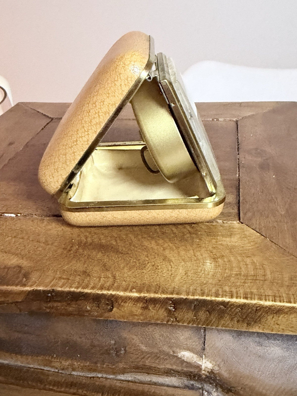 Vintage Europa German Travel Alarm Clock Folding Case Working Date