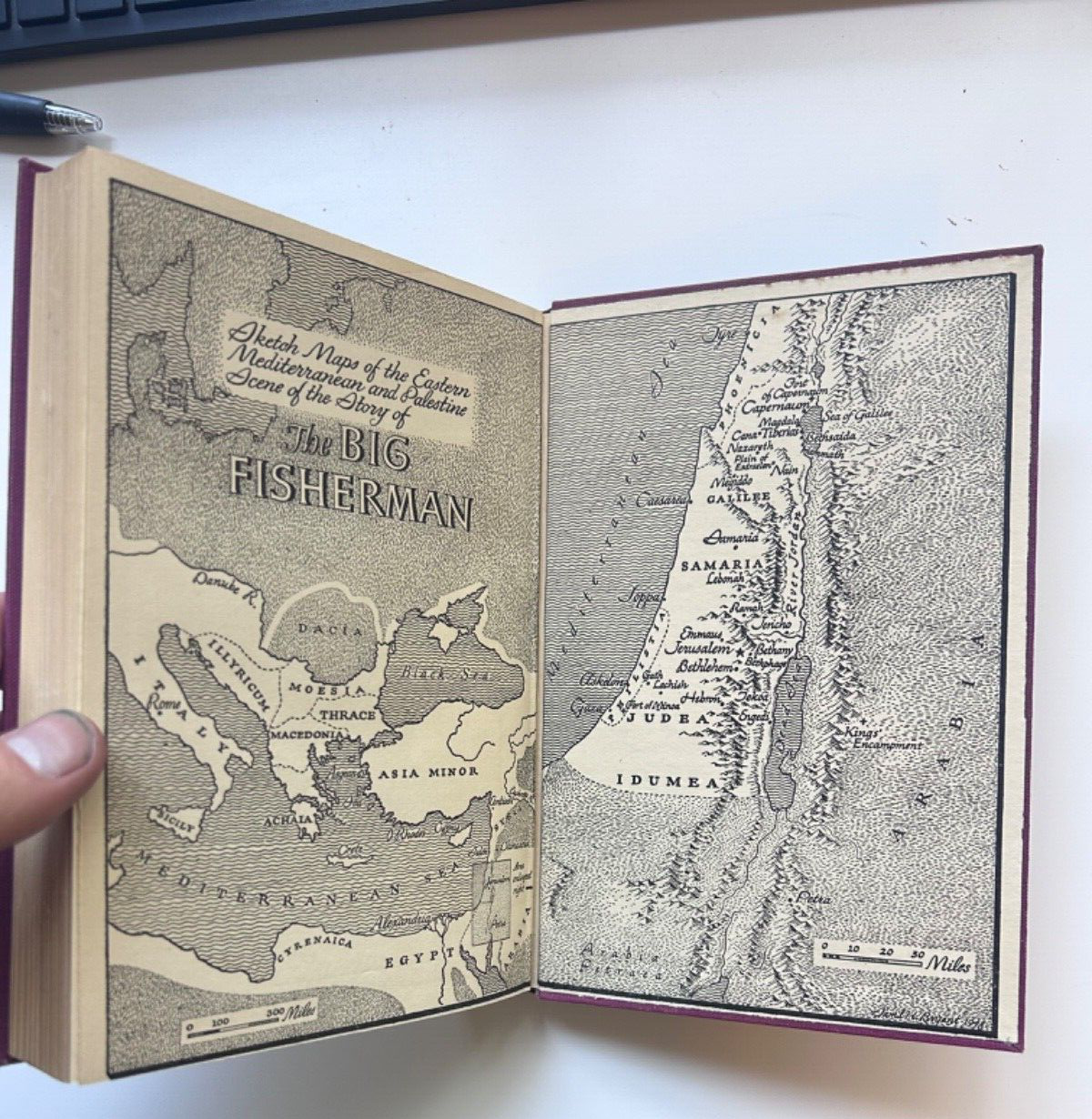 The Big Fisherman by Lloyd C. Douglas - Hardcover 1949 with dust jacket RARE