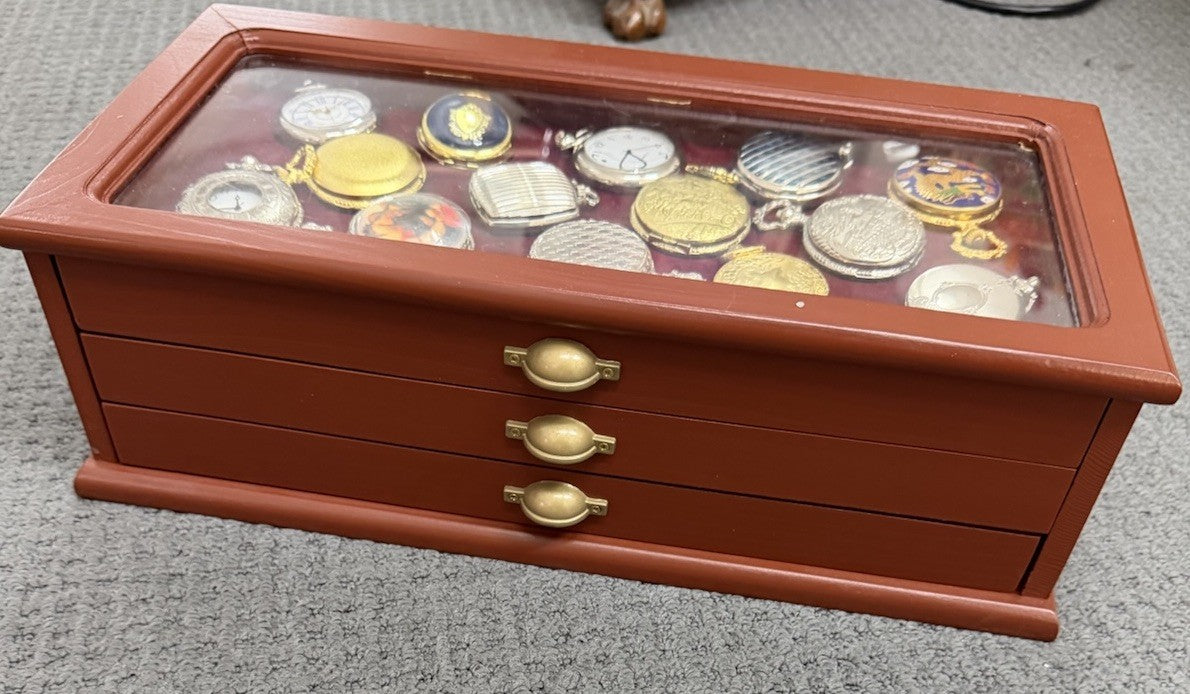 Hachette Pocket Watch Collection 39 Watches Display Cabinet Book Set