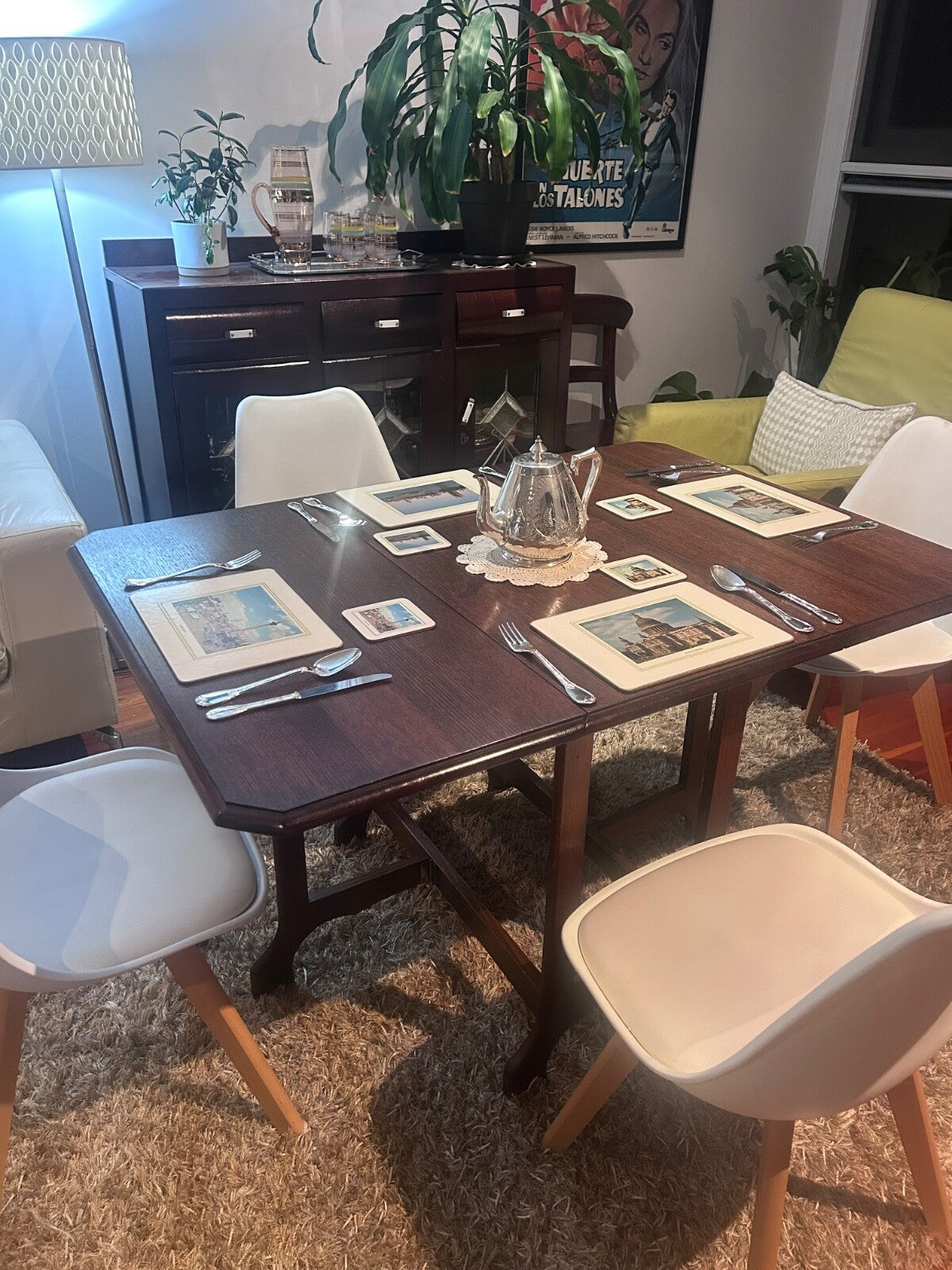Antique Drop-Leaf Dining Table | Early 20th Century | Restored | – 90cm x 140cm