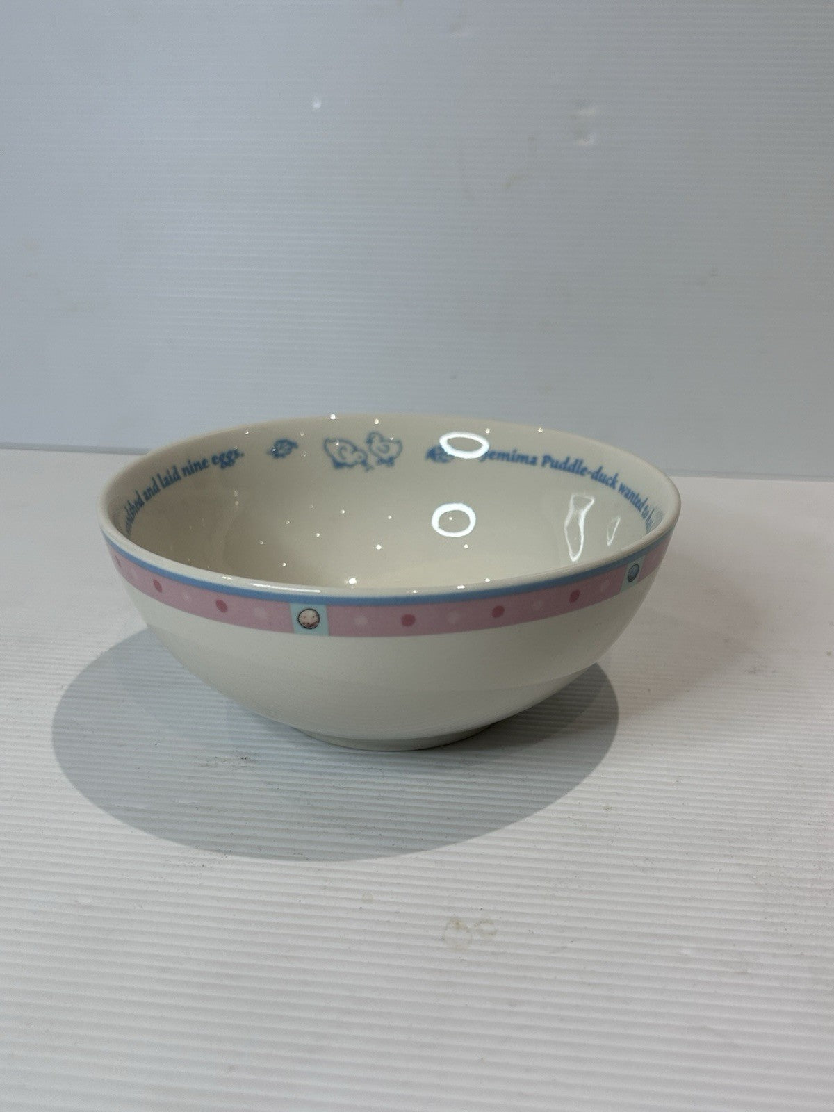 Wedgwood Jemima Puddle-Duck Bowl Beatrix Potter 2003 Peter Rabbit Nursery