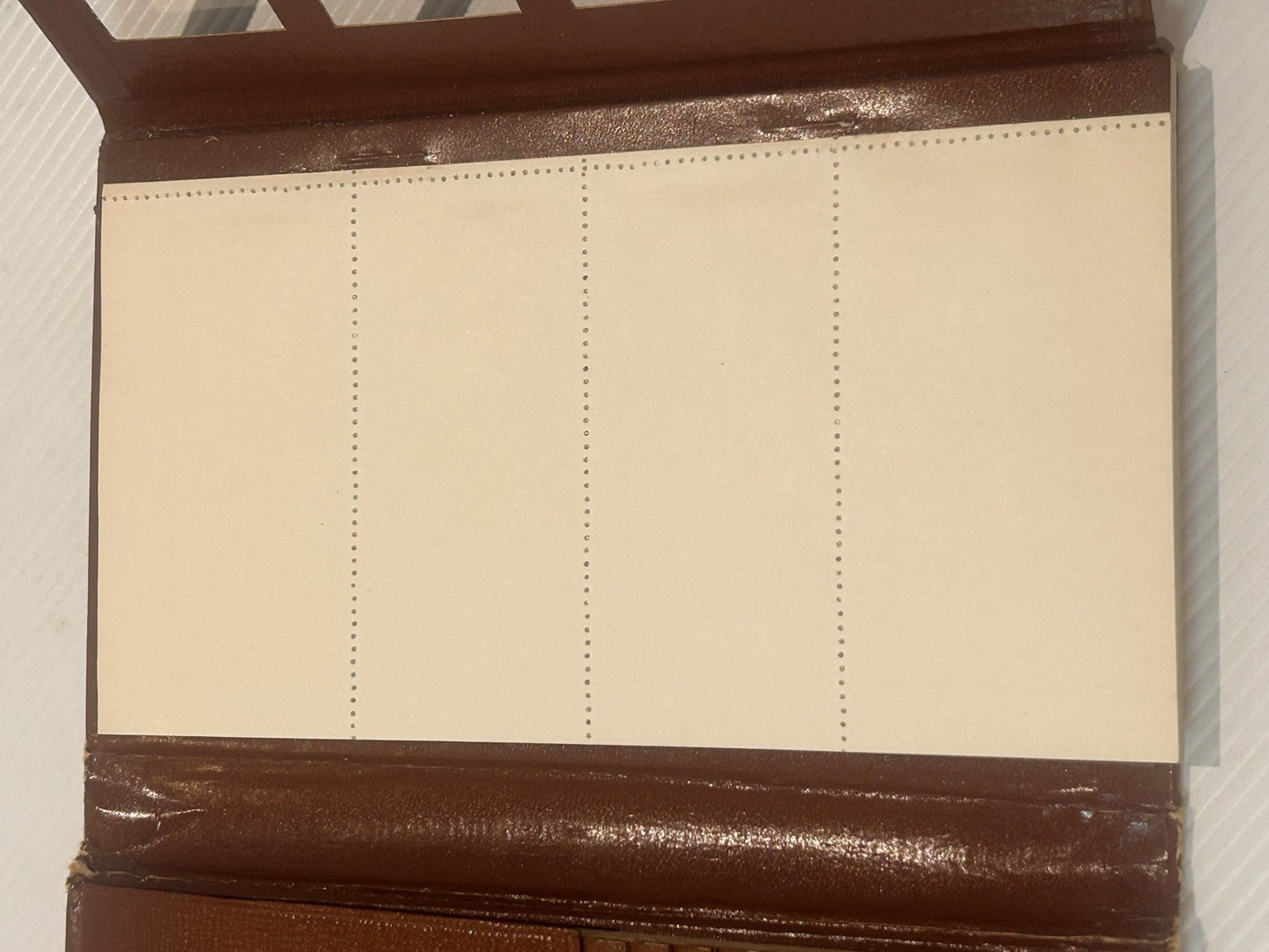 Vintage Address & Memo Organizer Brown Faux Leather 1960s-70s Retro
