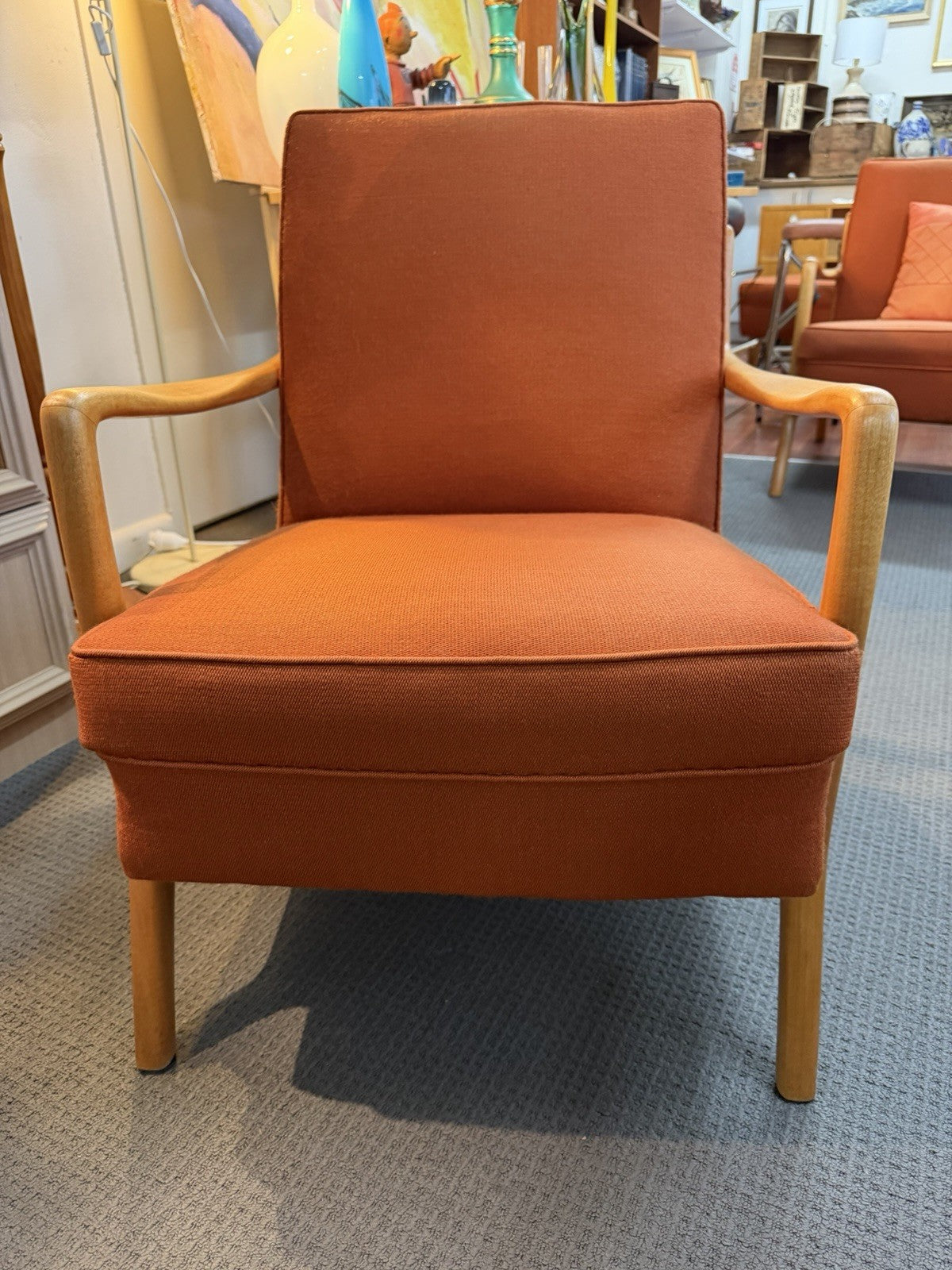 Dario Zoureff Armchair 1960s Australian MCM Restored Timber Original Fabric