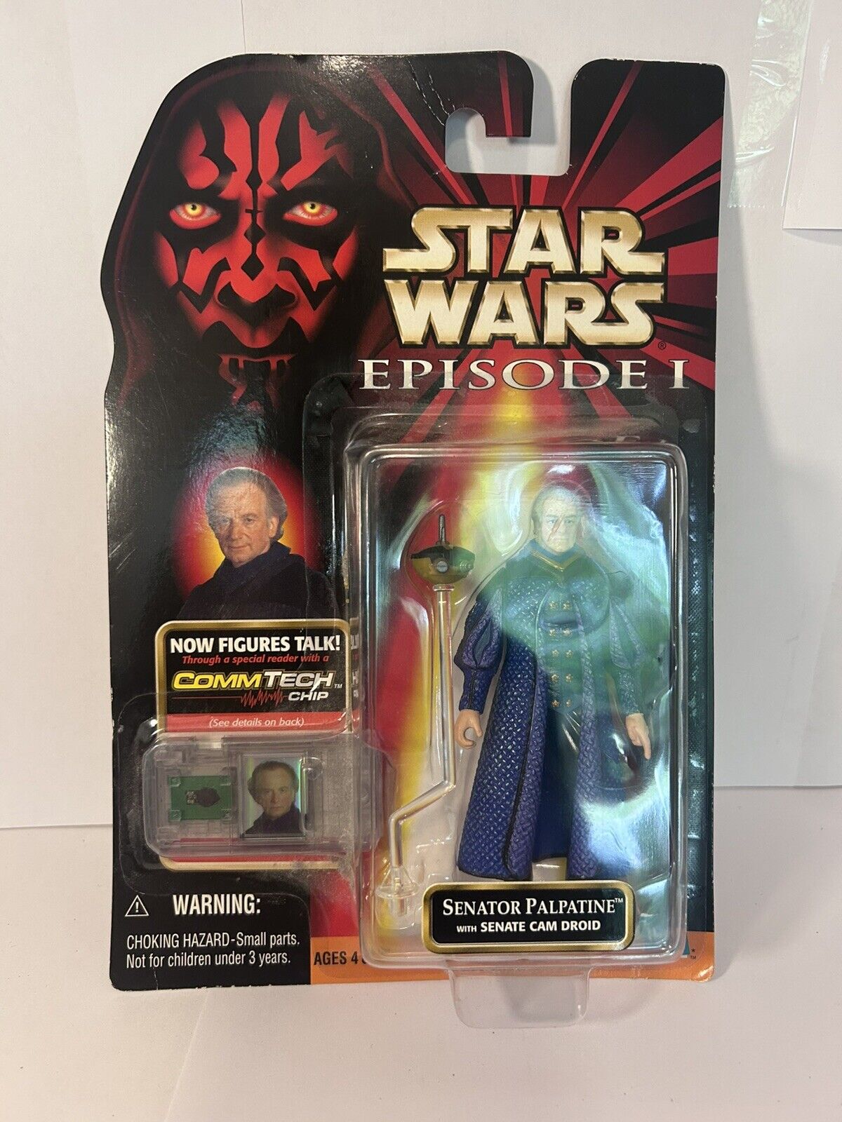 Hasbro Star Wars Senator Palpatine & Senate Cam Droid Action Figure Talking