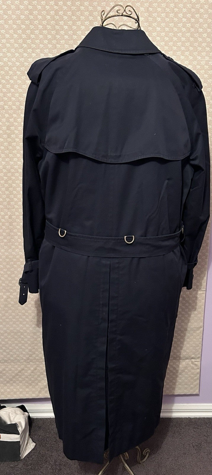 AS NEW Vintage Burberrys Trench Coat 52R Made in England Removable Wool Liner