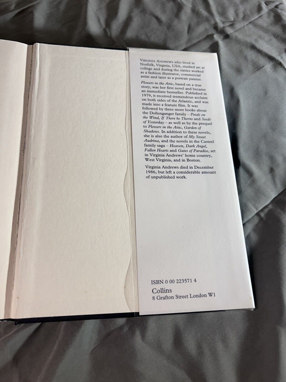 Web of Dreams by Virginia Andrews (Hardcover, 1990) First Edition with Dust Jack