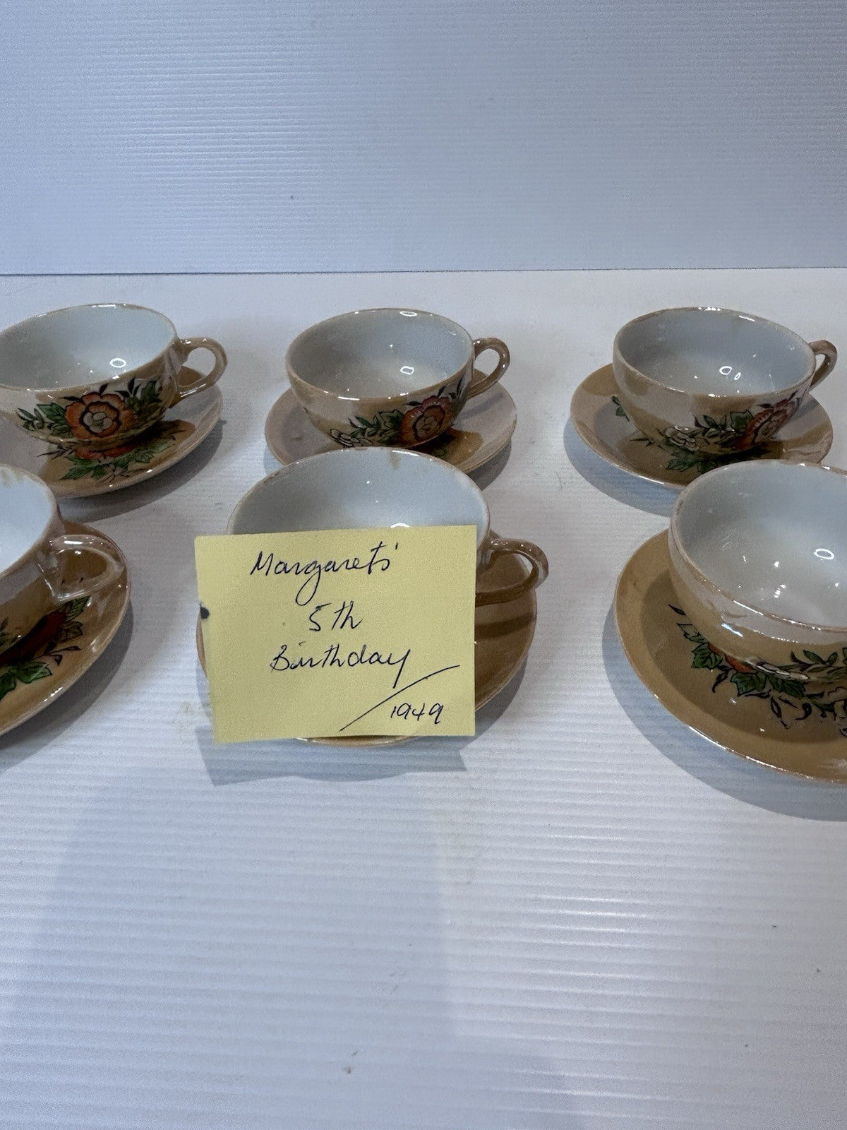 Vintage Japan Children’s Tea Set 1949 Floral Boxed 21pc Hand Painted