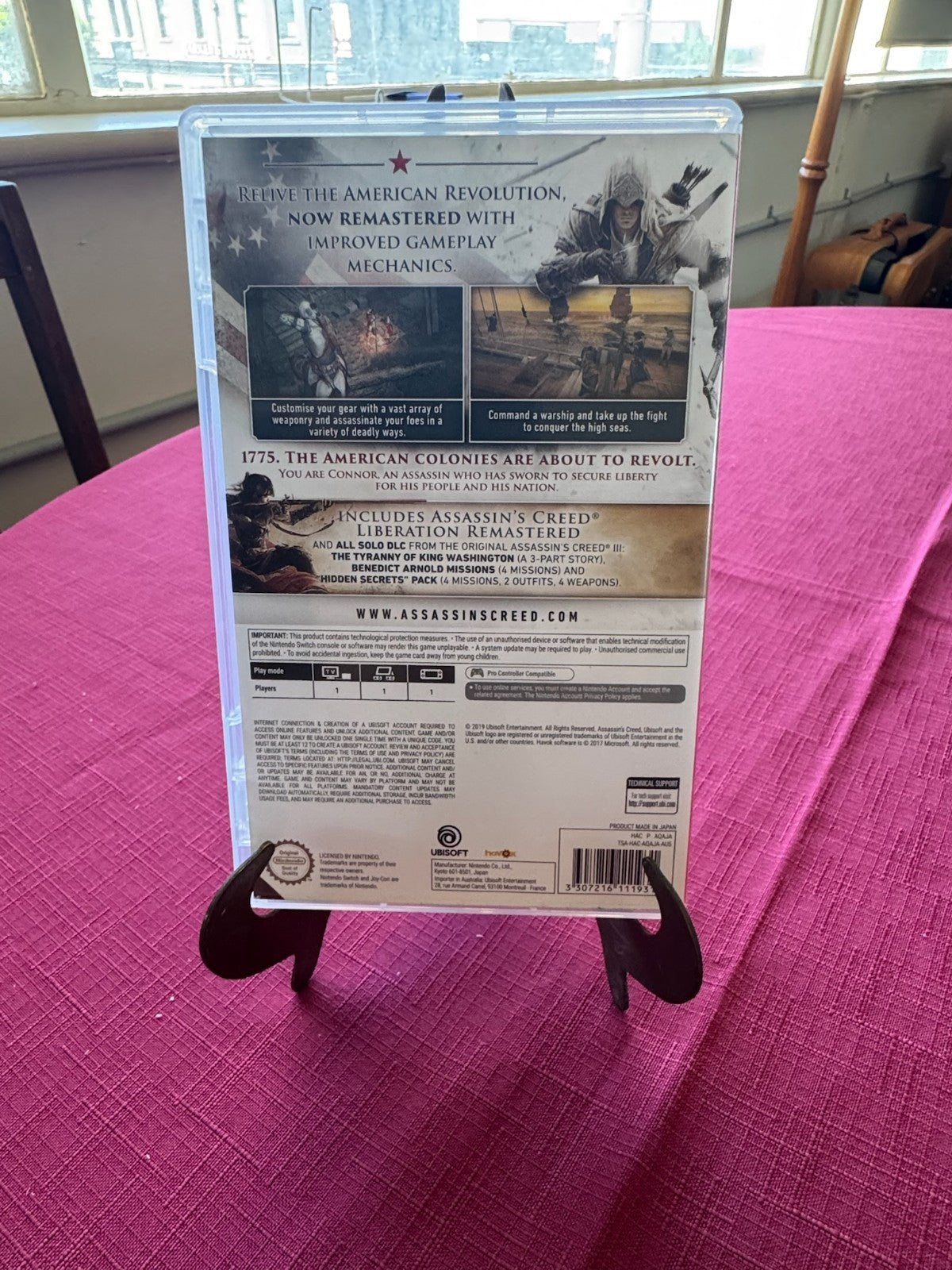 Assassin’s Creed III Remastered Switch – Complete w Case & Game Card | 2019