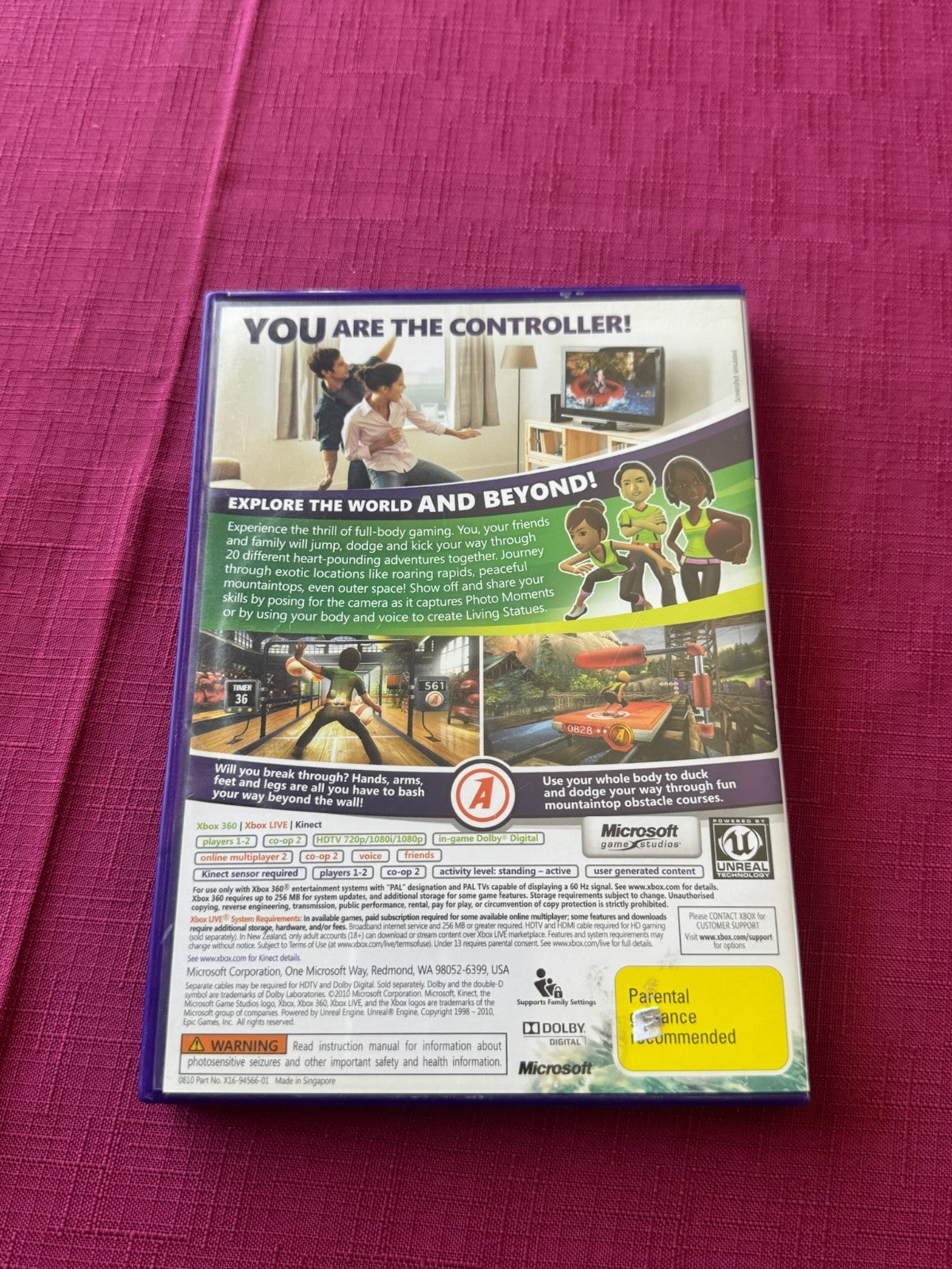 Kinect Adventures! - Xbox 360 PAL – Complete with Manual - 2010