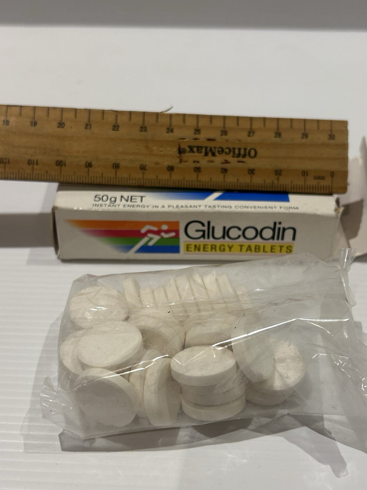 Vintage Glucodin Energy Tablets Box 50g Boots Healthcare 2000 Aussie Pack