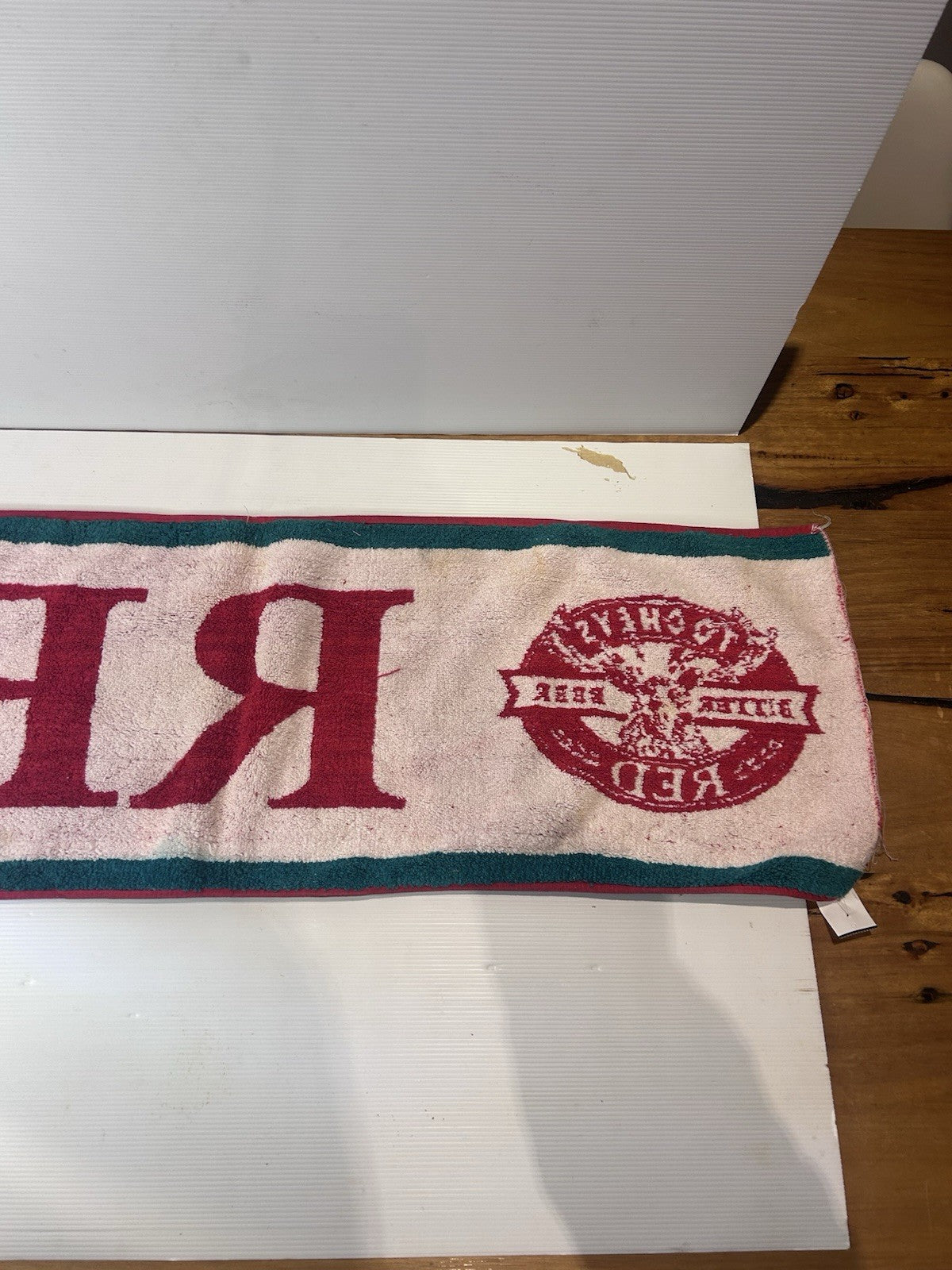 Tooheys Red Bitter Beer Bar Mat Vintage Pub Bar Towel Brewery Promo