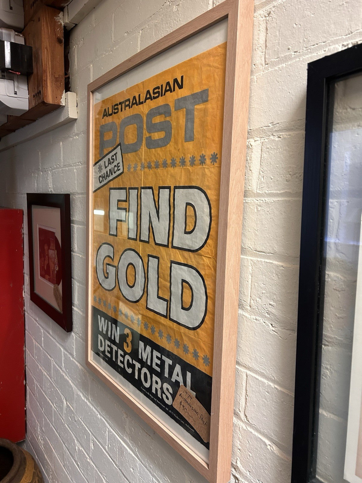Vintage Australasia Post Find Gold Poster 1979 Metal Detector Promo