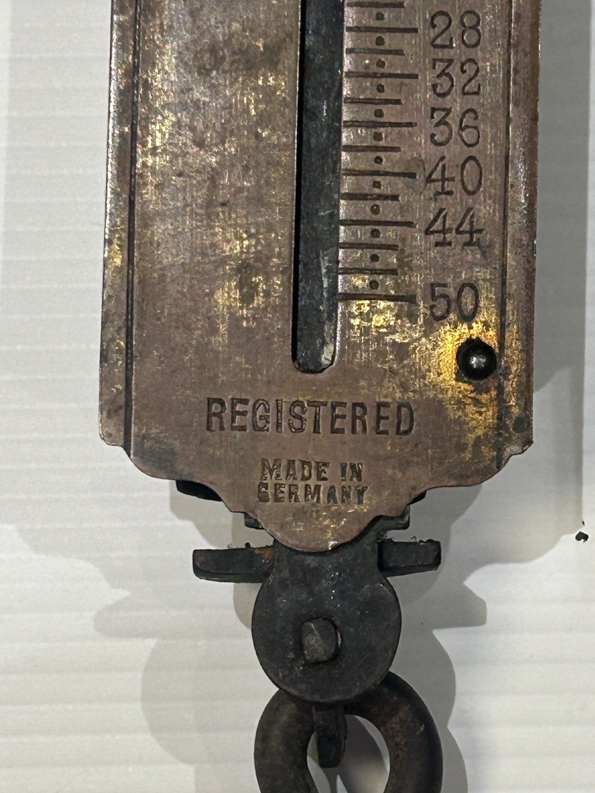 Vintage Henry Boker Pocket Balance Spring Scale 50lb Made in Germany