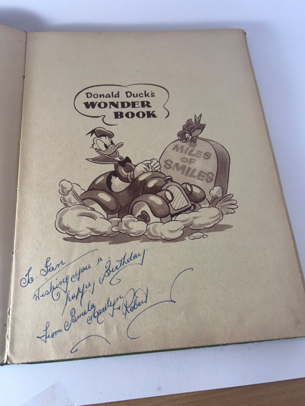 Circa 1945 Donald Duck's Wonder Book Copyright Walt Disney Mickey Mouse Ltd RARE