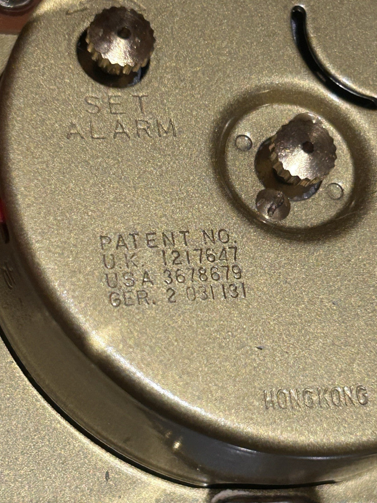 Vintage Equity Travel Alarm Clock Hong Kong Folding Case Working Retro