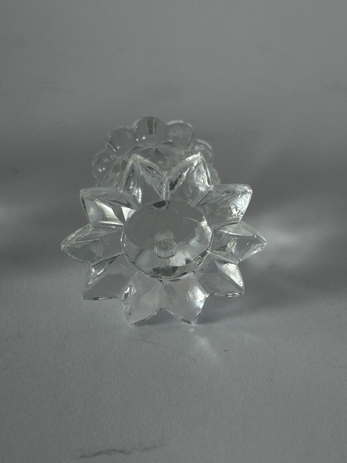 PAIR (2) Swarovski Crystal Mini Stick Pin Footed Candle Holders 2 Cm Approx