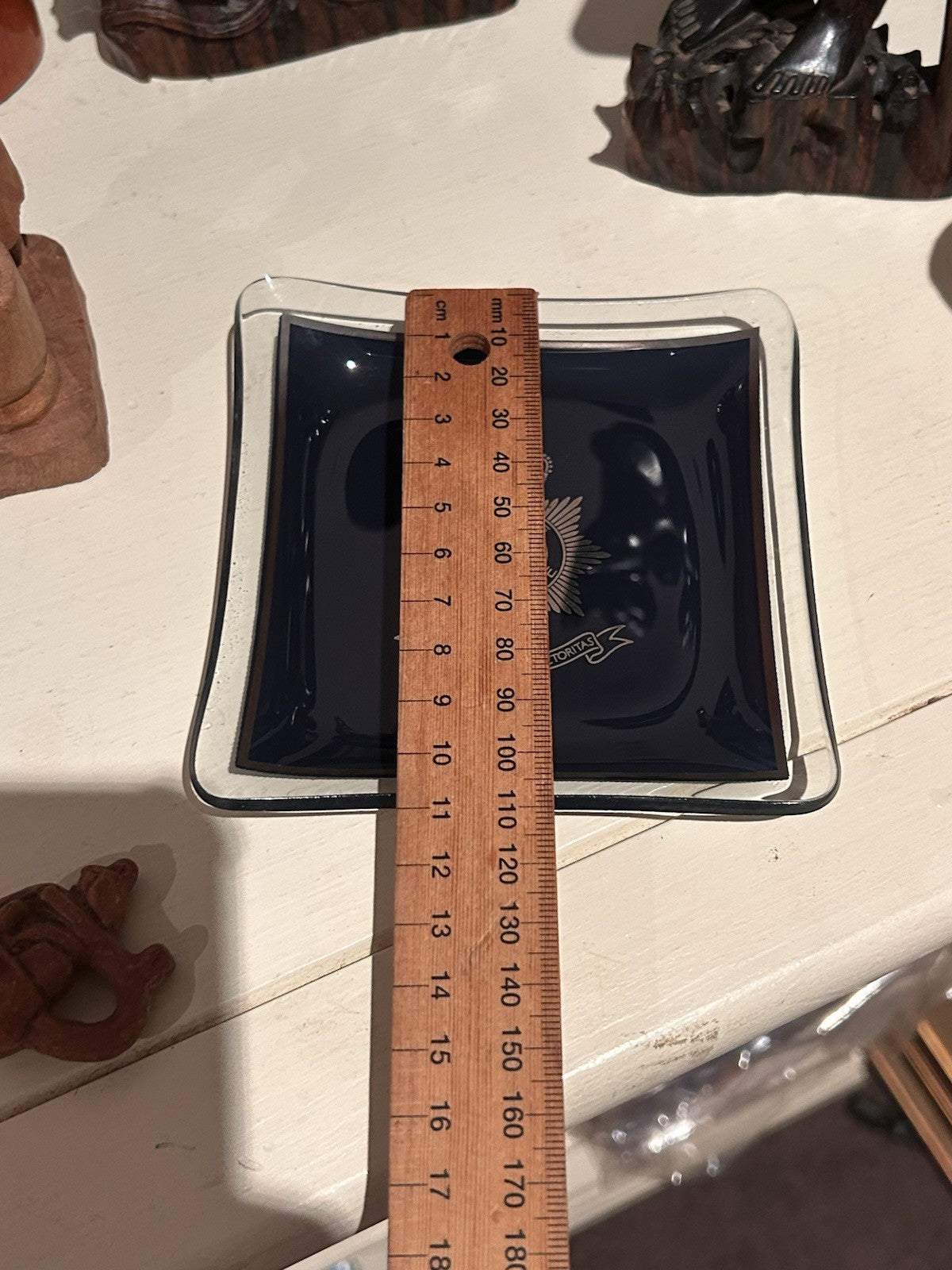 Vintage Bramshill Police Staff College Glass Dish Ashtray ERII 1960s–70s