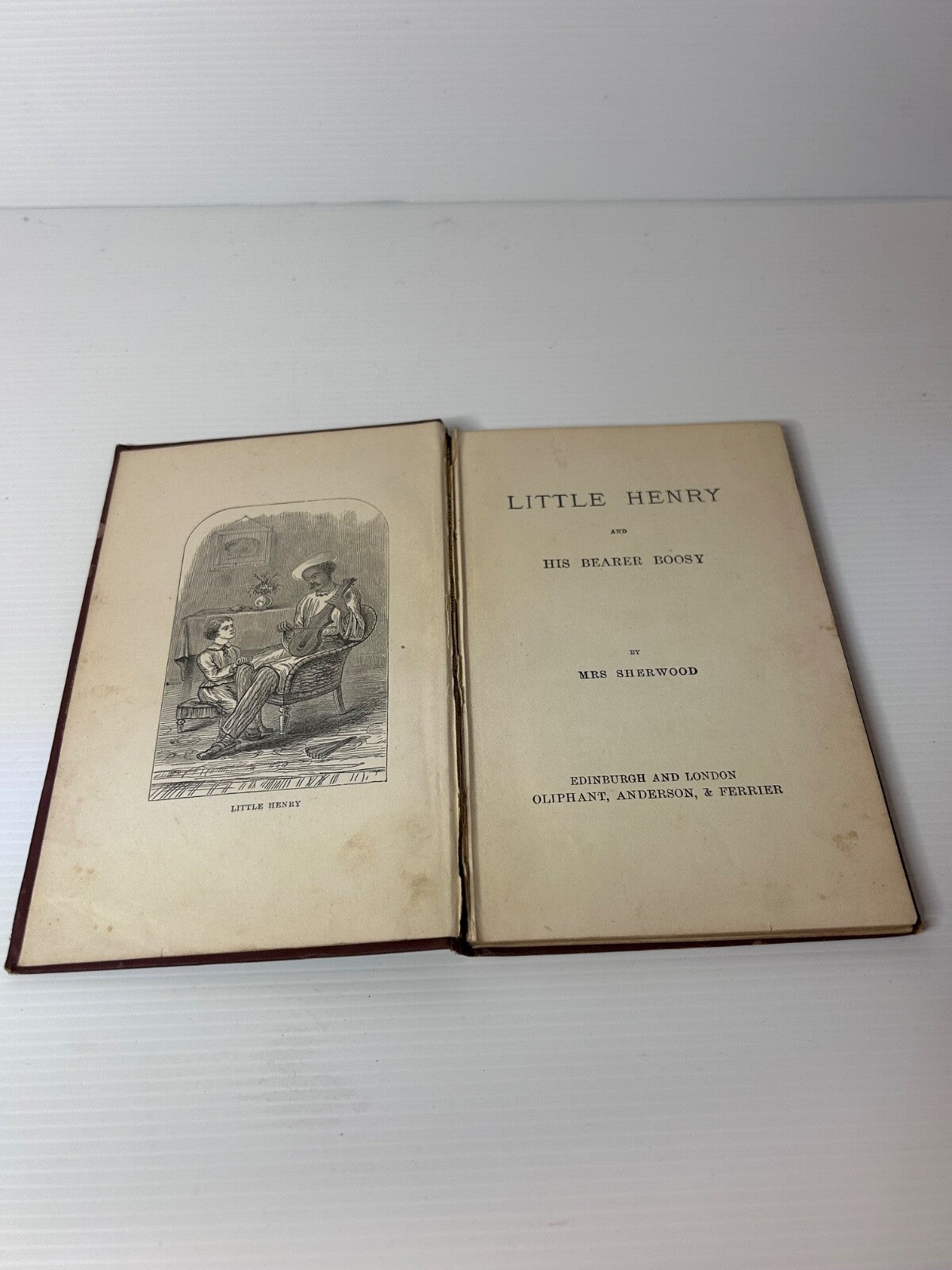 Little Henry & His Bearer Boosy Mrs Sherwood HC c1880s Prize 1902 Subiaco