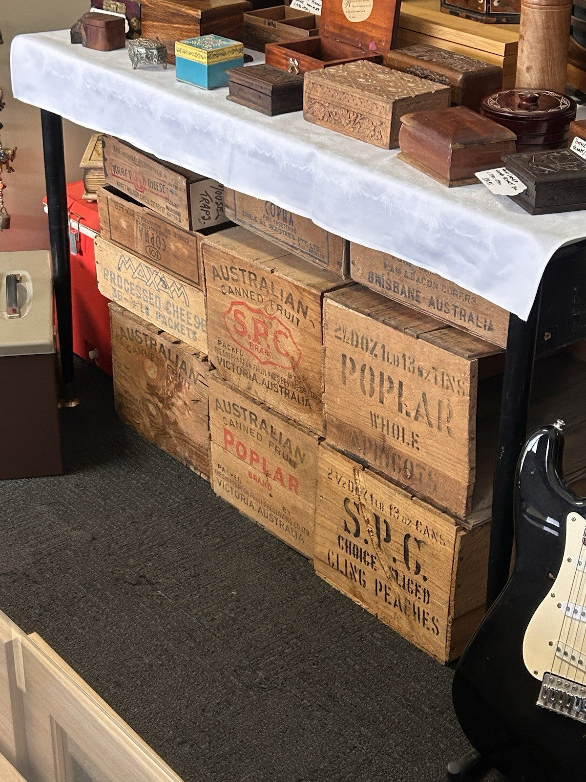 Vintage SPC Australian Canned Fruit Wooden Crate Various To Choose From