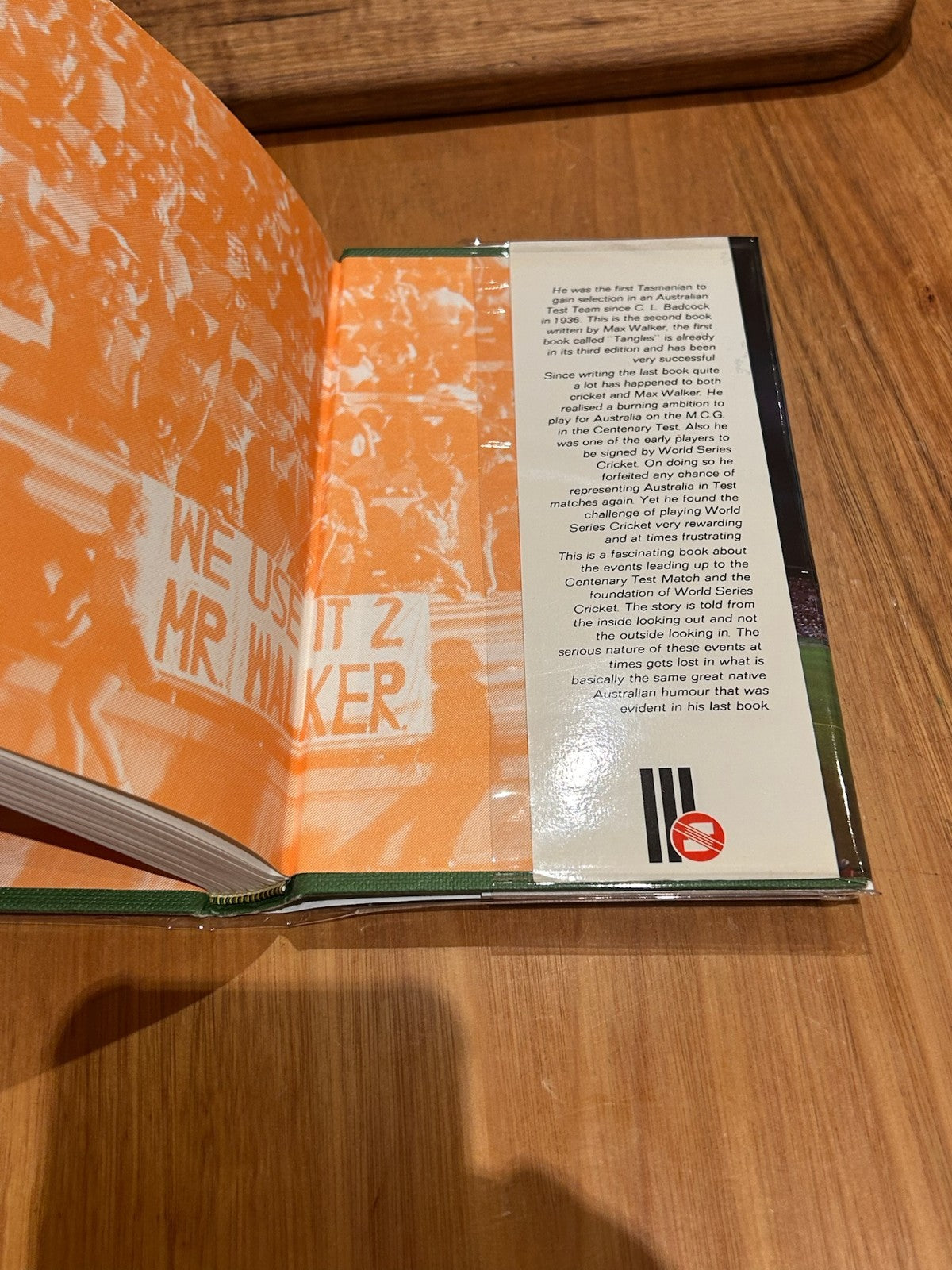 Cricketer at the Crossroads by Max Walker | 1978 First Edition Hardcover |