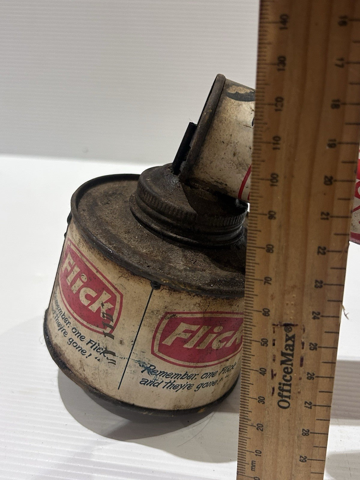 Vintage Flick Sprayer Tin Pump | Made in Hong Kong | Retro Insect Spray Can
