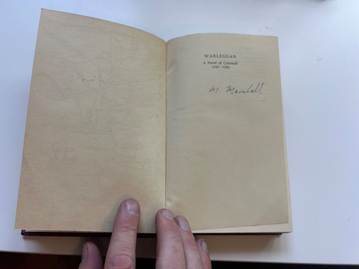 Winston GRAHAM / Warleggan A Novel of Cornwall 1792-1793 1st Edition 1953
