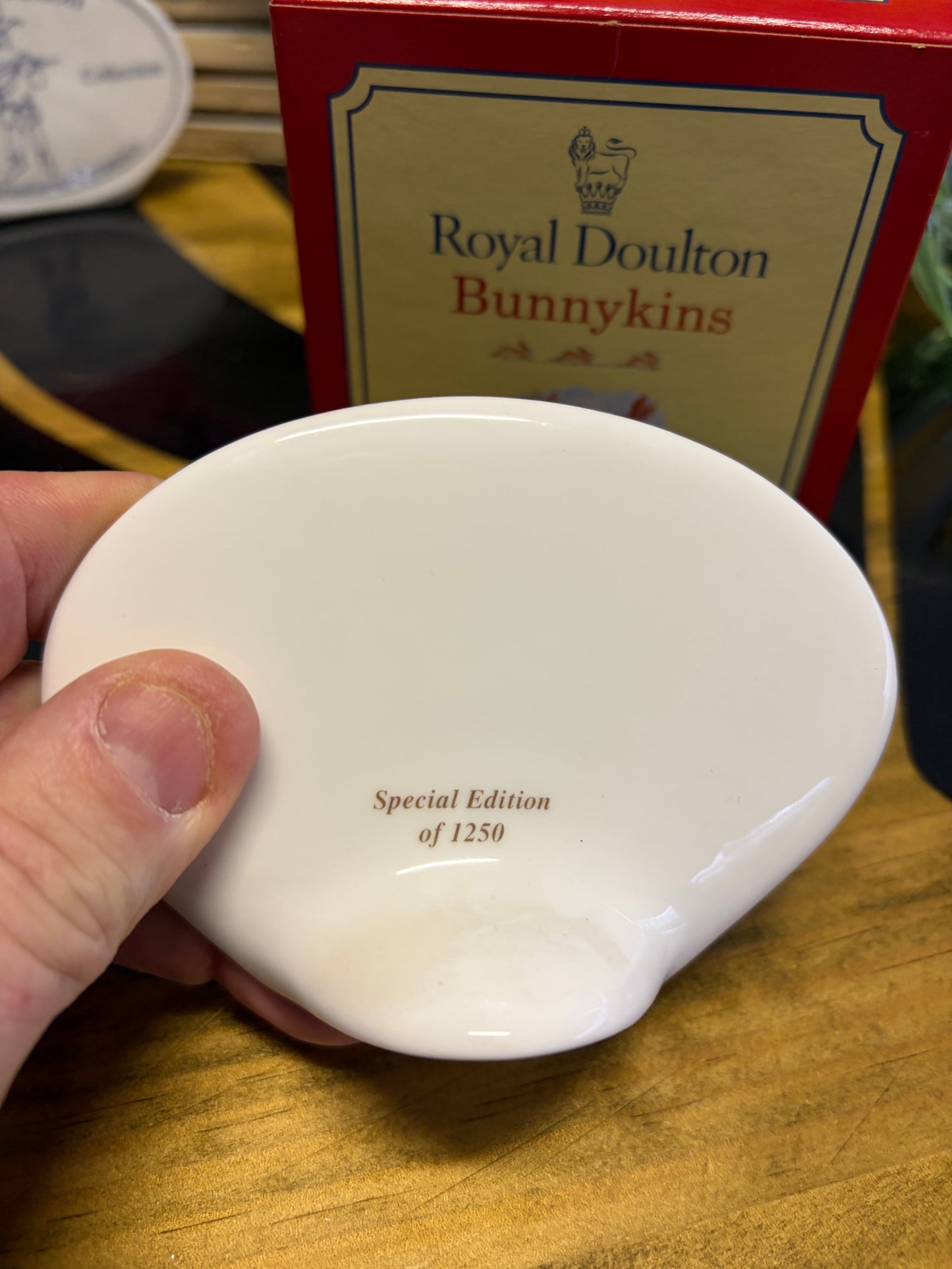 Royal Doulton Bunnykins 2000 Name Stand Display Plaque – Boxed Special Edition