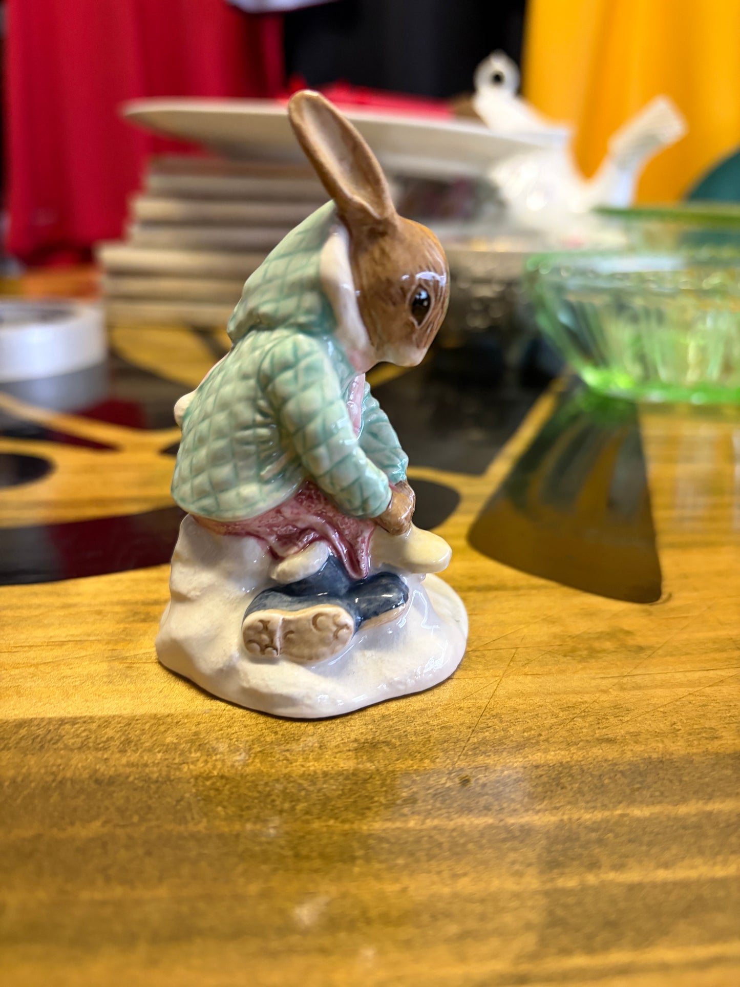 Vintage Royal Doulton Bunnykins Figurine DB153 - Girl Skater