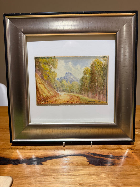 A 1947 watercolour of Mt Lindsay