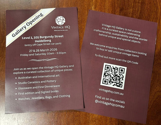 Official Opening this Friday and Saturday 27 and 28 March 2026 10am to 3.30pm