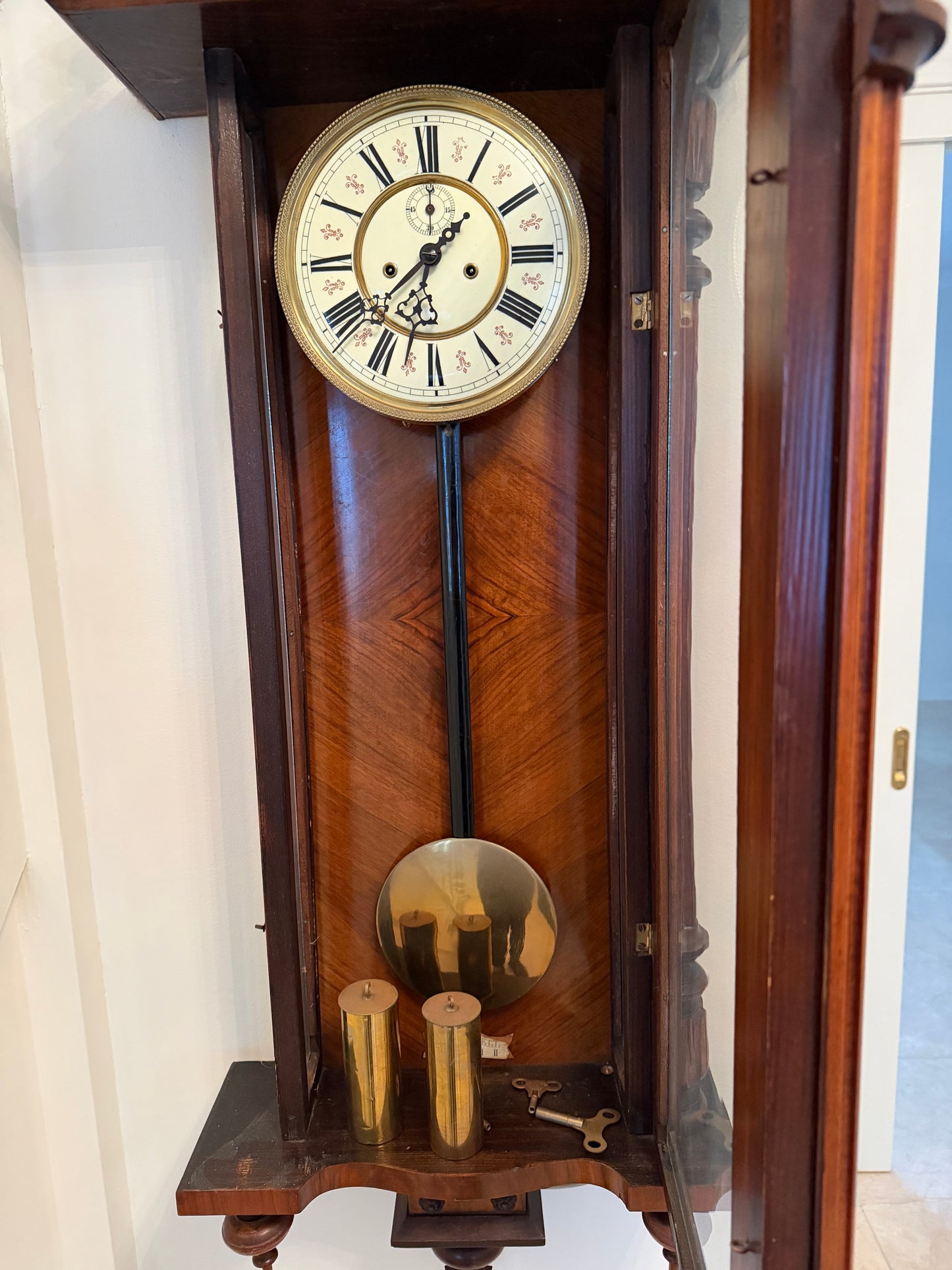Antique Vienna Regulator Wall Clock – Believed Gustav Becker – c.1900