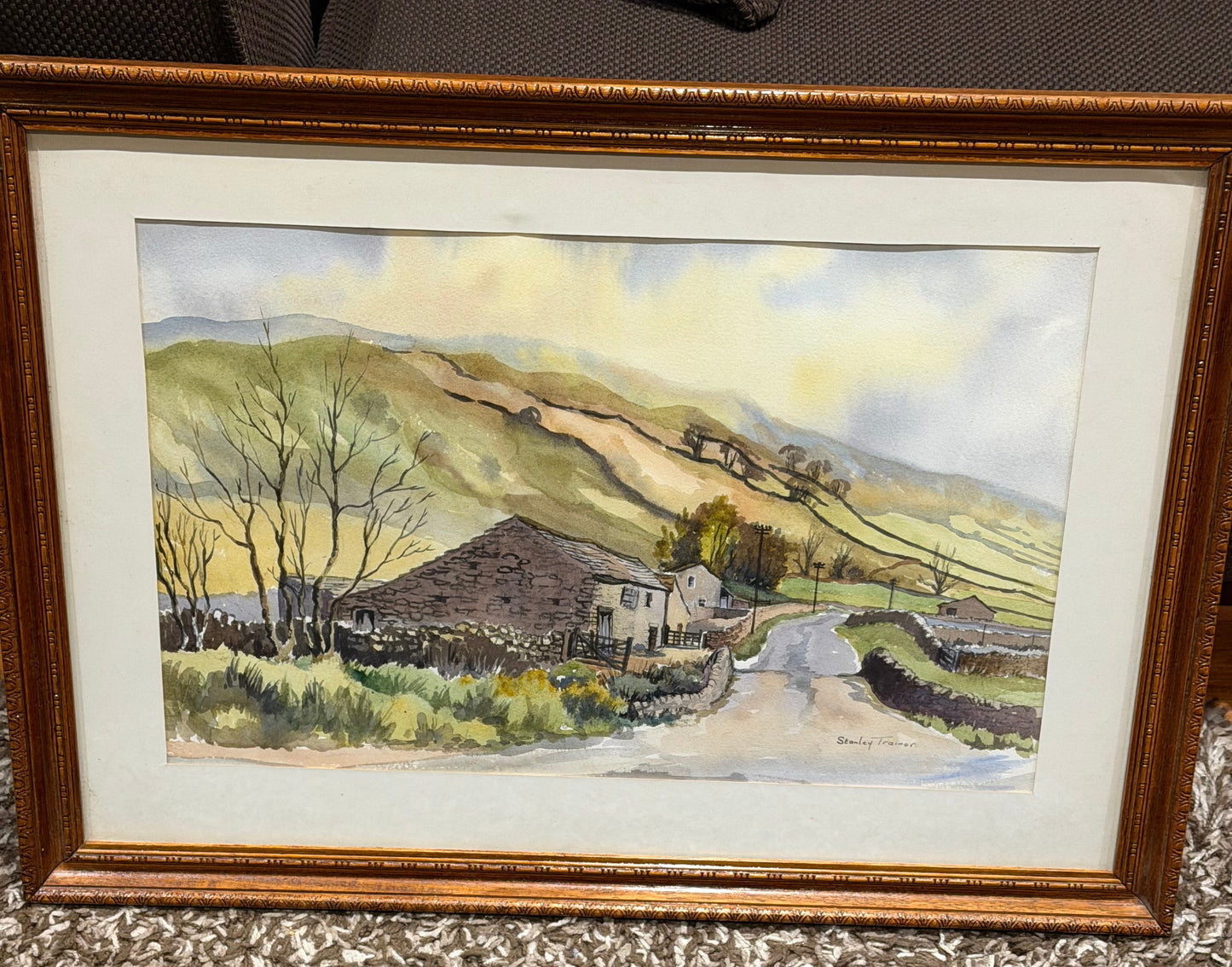 Stanley Trainor (British) – “Halton Gill, Littondale” – Original Signed Watercolour Dated 21 May 1978