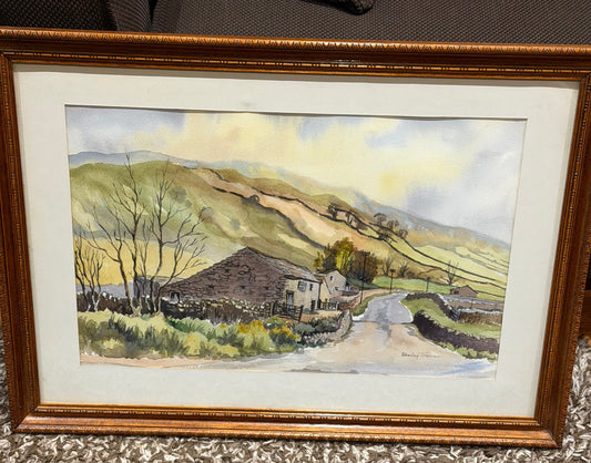 Stanley Trainor (British) – “Halton Gill, Littondale” – Original Signed Watercolour Dated 21 May 1978