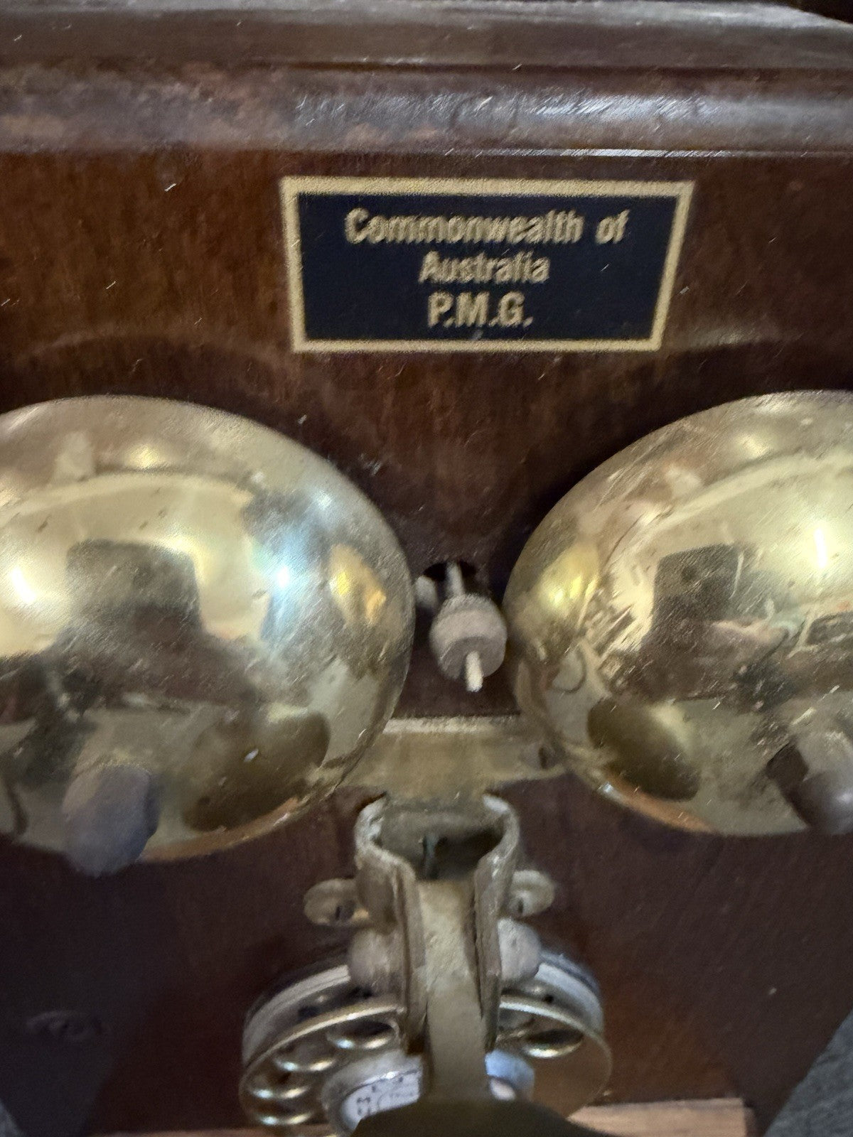 PMG Wall Telephone STC Timber Magneto Phone Commonwealth Australia Works Pre NBN