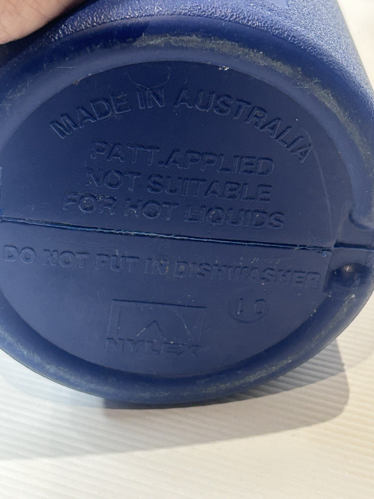 Vintage Esky by Nylex 1L Thermos Jug Blue White Made in Australia Cooler